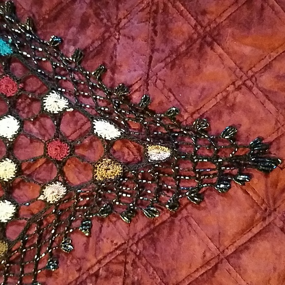 Boho Embroirdered Shawl/Scarf/Wrap - Picture 5 of 11
